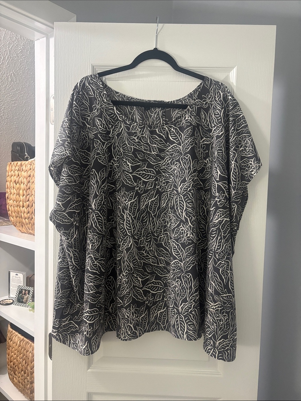Partially Open Back Blouse